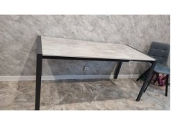 Стол Центавр 120(160)х70х75 файерстоун / черный матовый фото покупателя 13