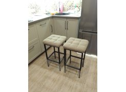 Барный стул Лофт кожзам d1 / черный матовый фото покупателя 129