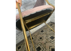 Стул на металлокаркасе Kamelia зеленый / золото фото покупателя 27