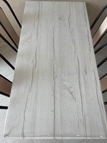 Деревянный стол Барон О 200 х 90 белая пленка шагрень / белый фото покупателя 36