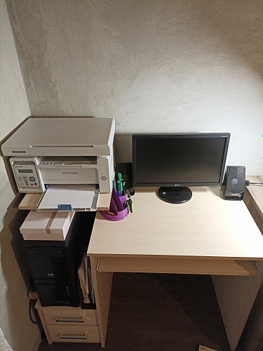 Компьютерный стол Джаз-24 левый дуб сонома фото покупателя 163