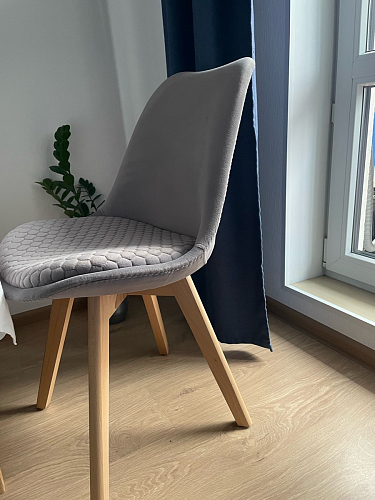 Стул Bonuss blue / wooden legs фото покупателя 66