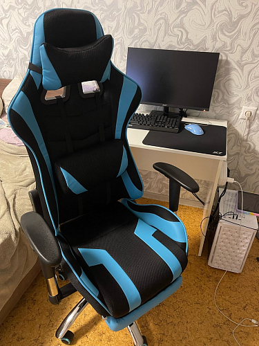 Компьютерное кресло Kano 1 light blue / black фото покупателя 12