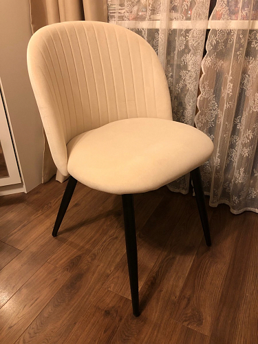 Стул на металлокаркасе Gabi 1 light purple / black фото покупателя 783