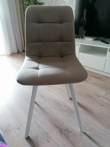 Стул на металлокаркасе Чилли темно-серый / черный каркас фото покупателя 396