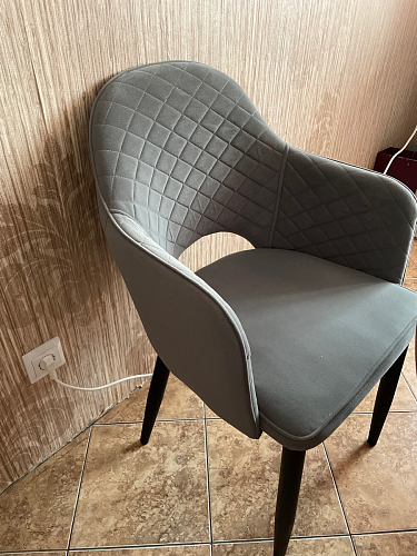 Стул на металлокаркасе Vener coral / black фото покупателя 2