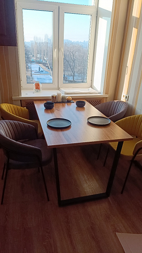 Деревянный стол Лота Лофт 120x75 дуб крафт табачный / черный матовый фото покупателя 3