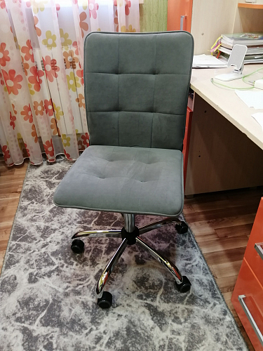 Компьютерное кресло One/Ван флок молочный 4 фото покупателя 65