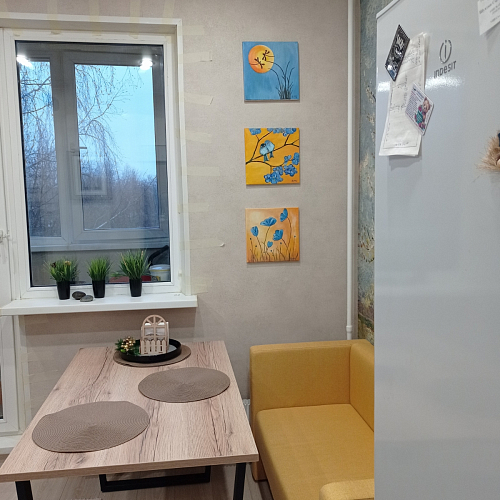 Стеклянный стол Фостер 120(160)х120х76 белый мрамор / черный фото покупателя 18