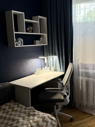 Компьютерное кресло Konfi blue / white фото покупателя 10