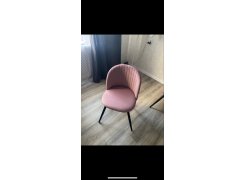 Стул на металлокаркасе Gabi 1 бежевый / черный с серебряными наконечниками фото покупателя 699