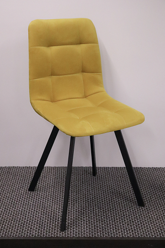 Стул на металлокаркасе Чилли темно-серый / черный каркас из шоурума 1