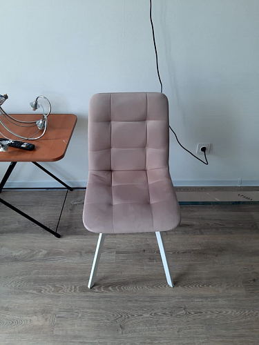 Стул на металлокаркасе Чилли К темно-серый (velutto 32) / черный фото покупателя 642