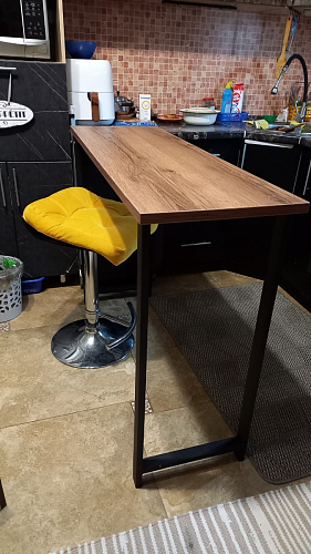 Барная стойка Дилан Лофт 120х40х90 бетон светлый фото покупателя 151