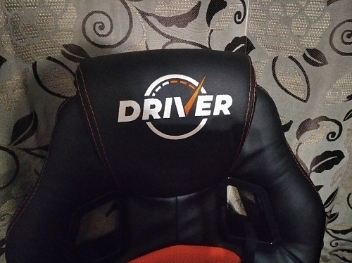 Компьютерное кресло Driver/Драйвер кожзам черный / ткань черный фото покупателя 143