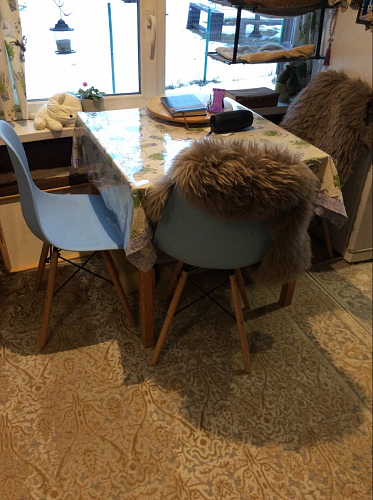 Пластиковый стул Eames PC-015 серо-голубой / дерево фото покупателя 159