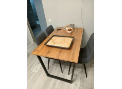 Стол Лота Лофт 140 25 мм черный матовый / бетон фото покупателя 712