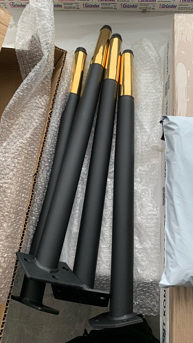Стул на металлокаркасе Gabi latte / gold / black фото покупателя 385