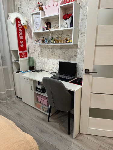 Стол Лота Лофт 140 25 мм черный матовый / бетон фото покупателя 703