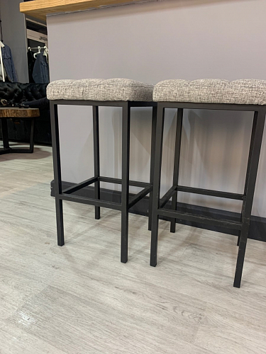 Барный стул Лофт микровелюр катания блэк / черный матовый фото покупателя 278