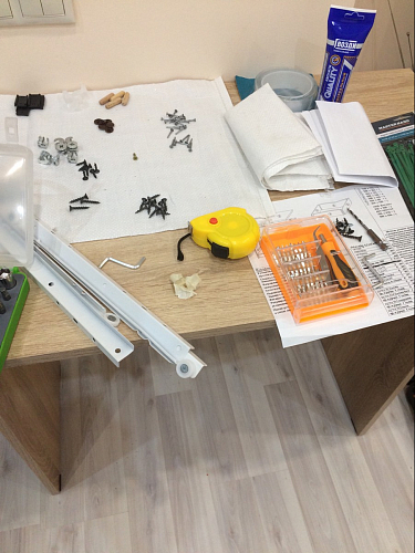 Стол письменный Kiwi белый  - Уцененный экземпляр фото покупателя 38