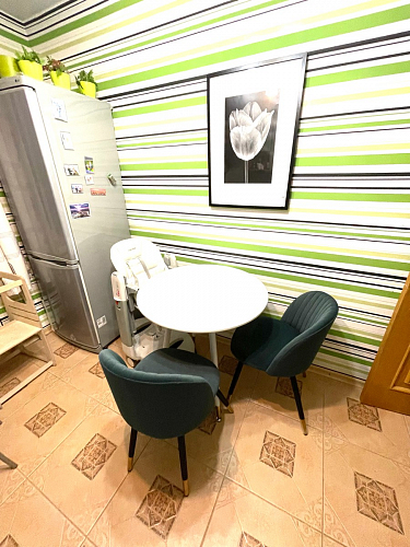 Стул на металлокаркасе Gabi 1 light purple / black / gold фото покупателя 194