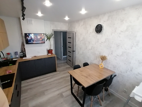 Деревянный стол Лота Лофт 140х80 дуб крафт табачный / черный матовый фото покупателя 409