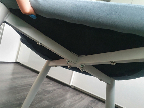 Стул на металлокаркасе Kora green / black фото покупателя 118