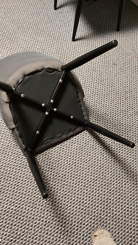 Стул на металлокаркасе Kora beige / black фото покупателя 232