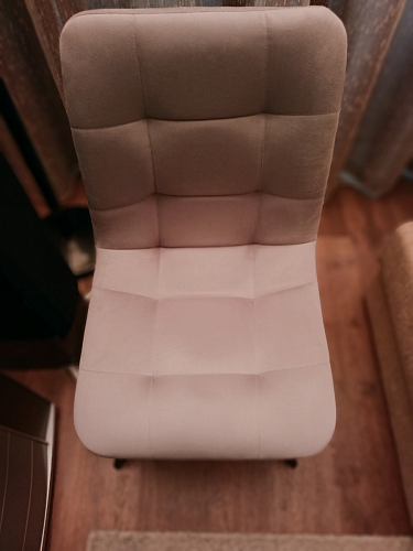 Стул на металлокаркасе Чилли бежевый / белый каркас фото покупателя 836