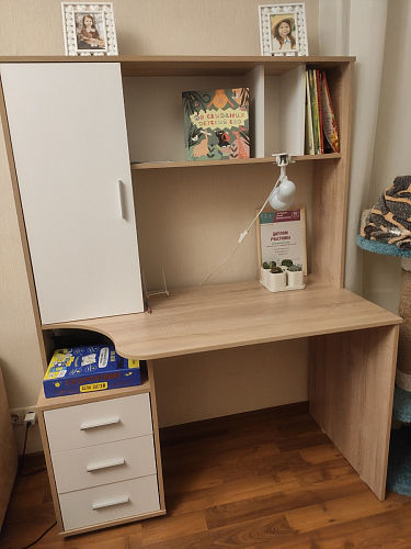 Письменный стол КСТ-16 левый венге / беленый дуб фото покупателя 53