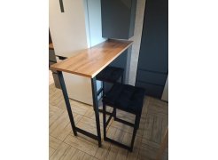 Барная стойка Дилан Лофт 120х40х90 бетон светлый фото покупателя 86