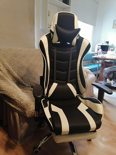 Компьютерное кресло Kano черное / красное фото покупателя 87