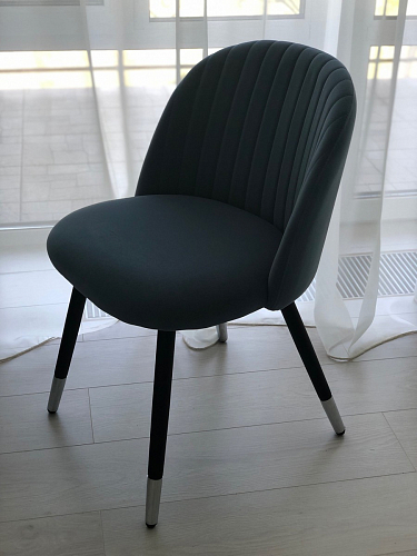 Стул на металлокаркасе Gabi gray / black фото покупателя 987