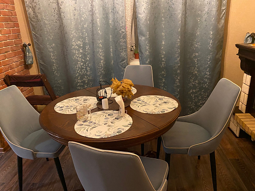 Стул на металлокаркасе Kora green / black фото покупателя 316