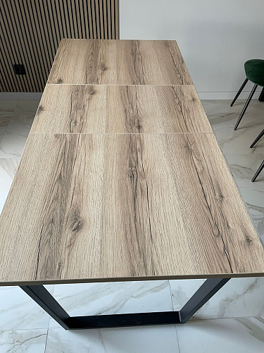 Деревянный стол Лота Лофт 140х80 черный матовый / бетон светлый фото покупателя 504