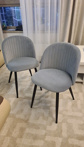 Стул на металлокаркасе Gabi gray / black фото покупателя 813