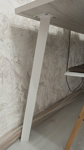 Стол Тринити Лофт 120 32 мм дуб галифакс табако / черный матовый фото покупателя 528