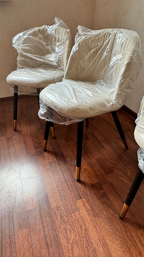 Стул на металлокаркасе Gabi latte / gold / black фото покупателя 367