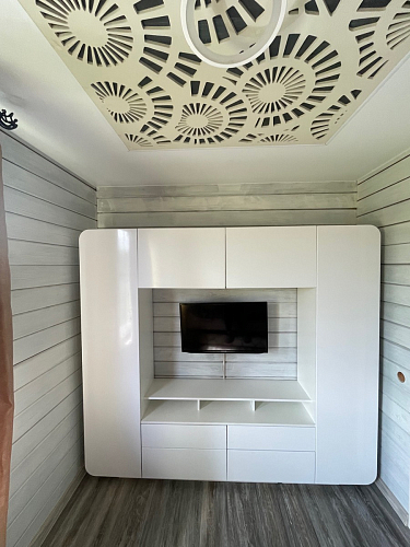 Готовая гостиная Румба белый / белый глянец  - Уцененный экземпляр фото покупателя 63