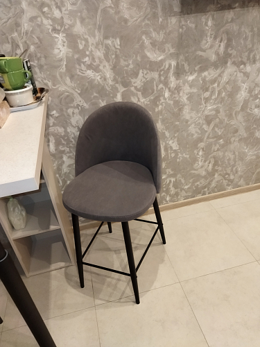 Барный стул Амизуре лавандовый / черный матовый фото покупателя 5