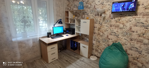 Компьютерный стол КС15 венге / дуб молочный левый фото покупателя 20