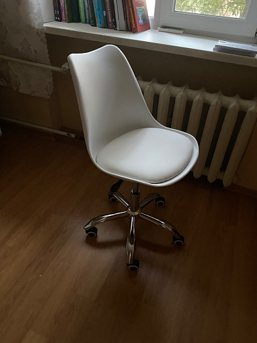 Компьютерное кресло Kolin с подушкой clear / white фото покупателя 26