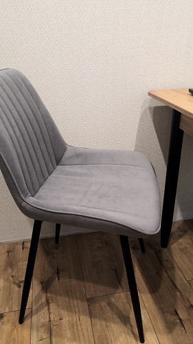 Стул на металлокаркасе Седа К кирпичный / черный фото покупателя 118