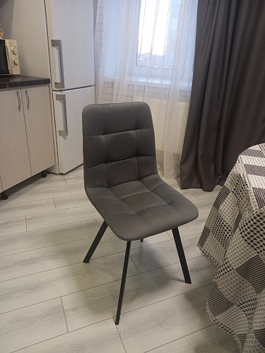 Стул на металлокаркасе Чилли черный / зеленый фото покупателя 1074