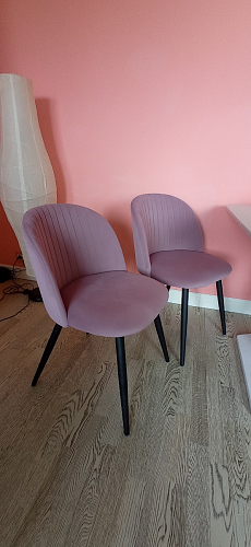 Стул на металлокаркасе Gabi 1 light purple / black фото покупателя 747