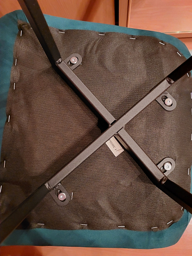 Стул на металлокаркасе Чилли черный / зеленый фото покупателя 867