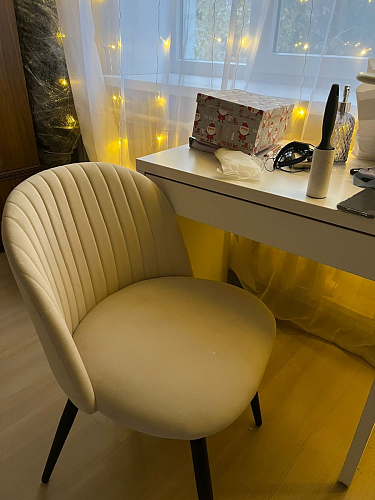 Стул на металлокаркасе Gabi gray / black фото покупателя 120