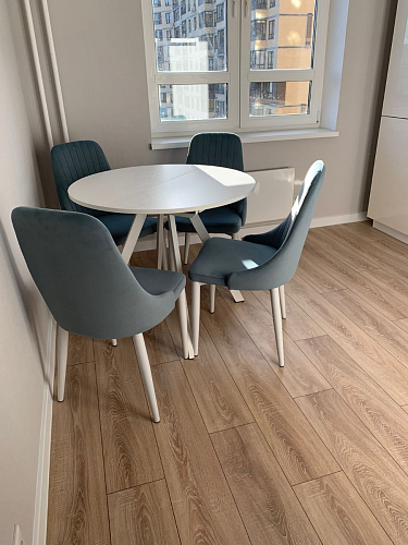 Стул на металлокаркасе Kora dark gray / black фото покупателя 237