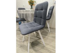 Стул на металлокаркасе Чилли синяя ткань / белый фото покупателя 385